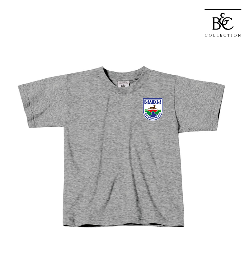 B&C Kinder T-Shirt Sports Grey "Anton"