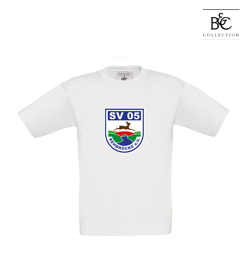 B&C Kinder T-Shirt White "Anton Frontprint"