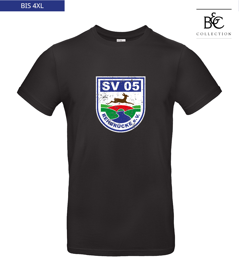 B&C Herren T-Shirt Black "Uwe Frontprint"