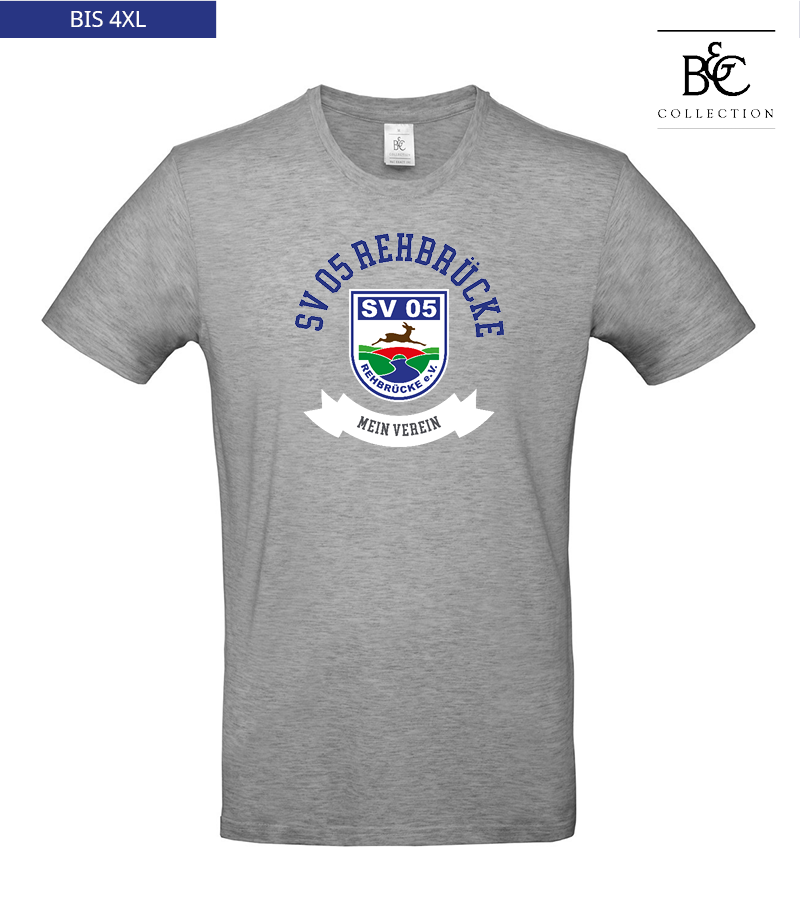B&C Herren T-Shirt Sports Grey "Bono"