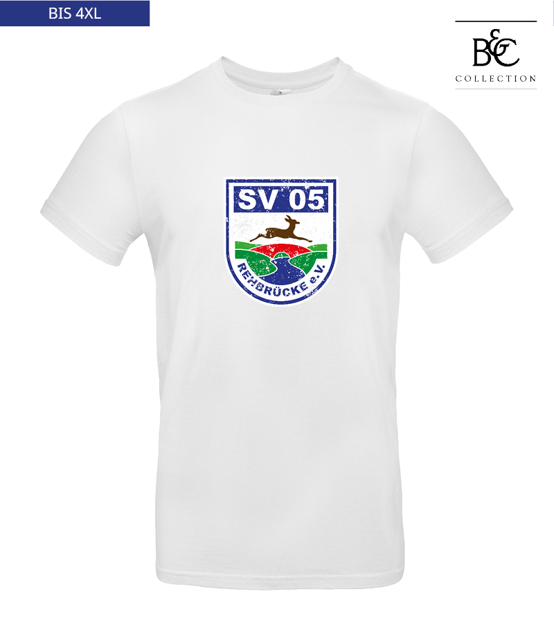 B&C Herren T-Shirt White "Uwe Frontprint"