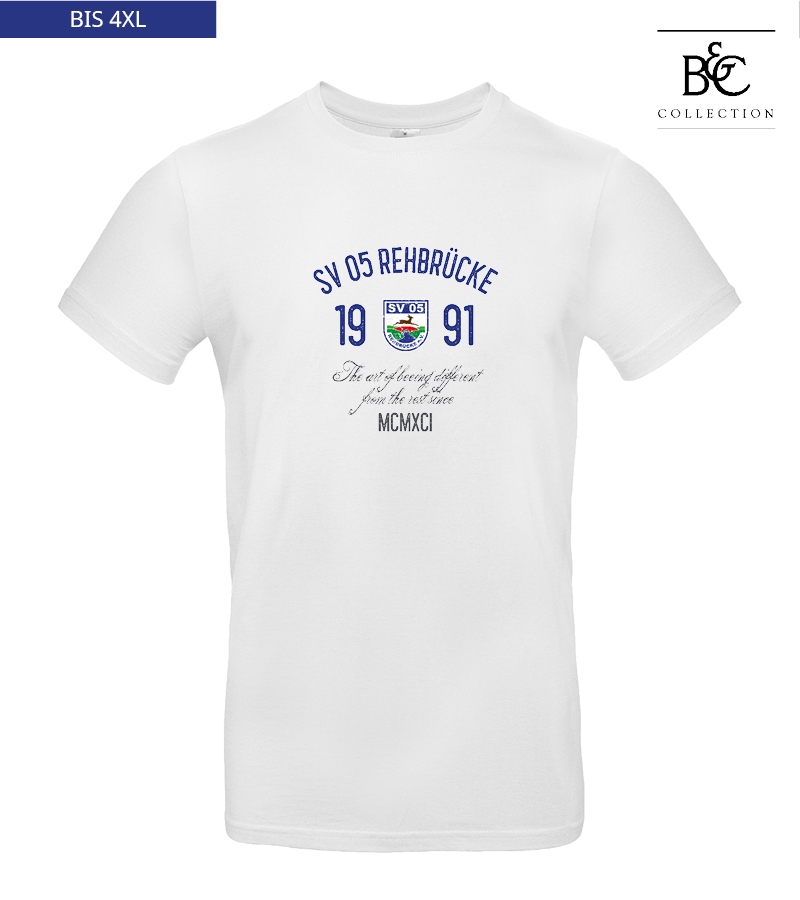 B&C Herren T-Shirt White "Isack"