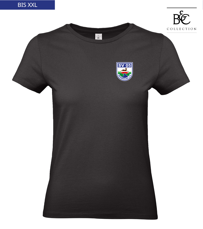 B&C Damen T-Shirt Black "Anton"