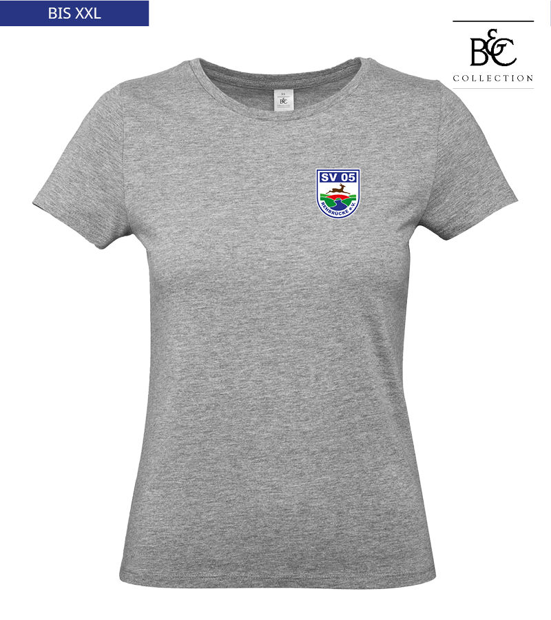 B&C Damen T-Shirt Sports Grey "Anton"