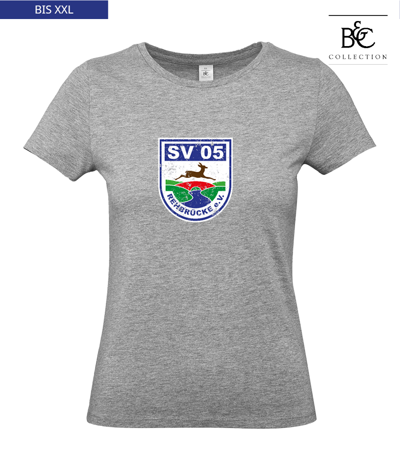 B&C Damen T-Shirt Sports Grey "Uwe Frontprint"