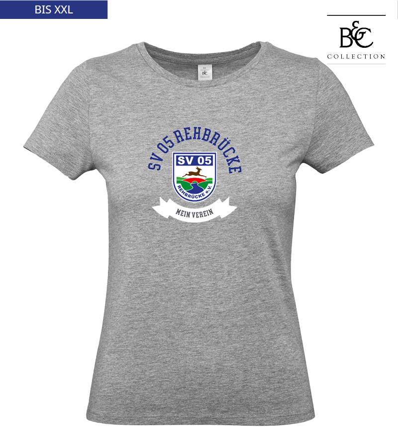 B&C Damen T-Shirt Sports Grey "Bono"