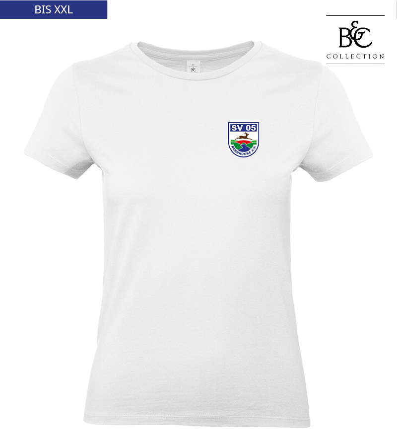 B&C Damen T-Shirt White "Anton"