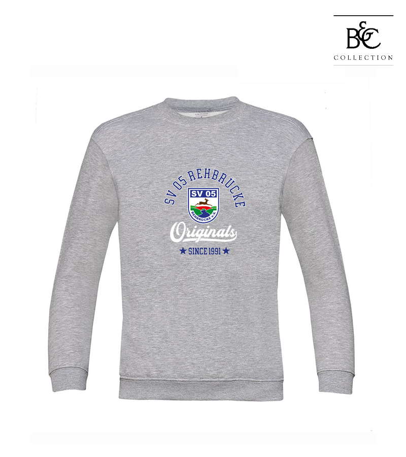 B&C Kinder Sweatshirt Heather Grey "Jacob"
