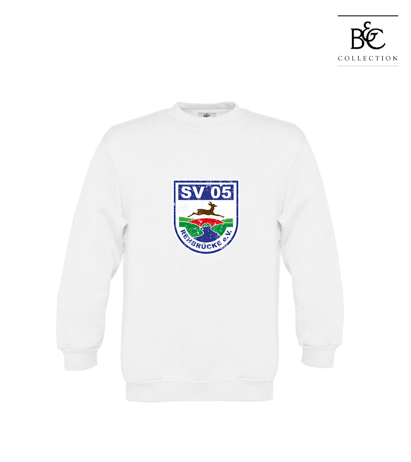 B&C Kinder Sweatshirt White "Uwe Frontprint"