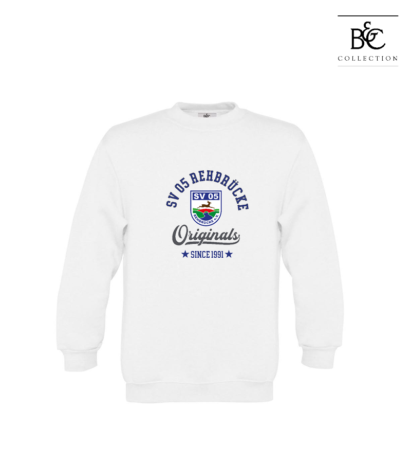 B&C Kinder Sweatshirt White "Jacob"