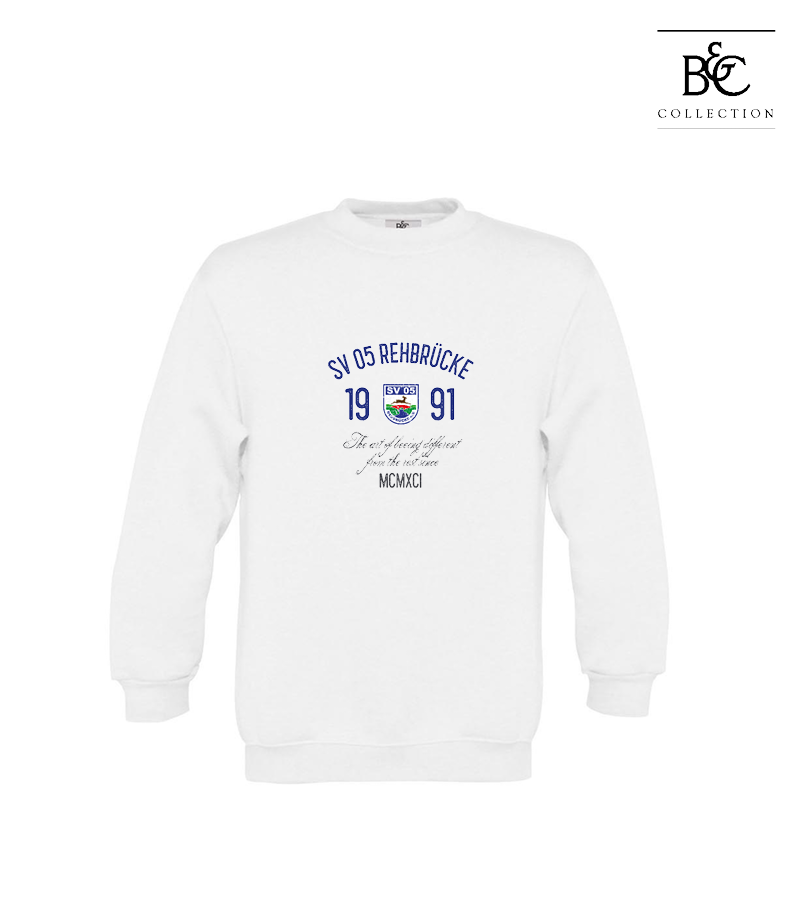 B&C Kinder Sweatshirt White "Isack"