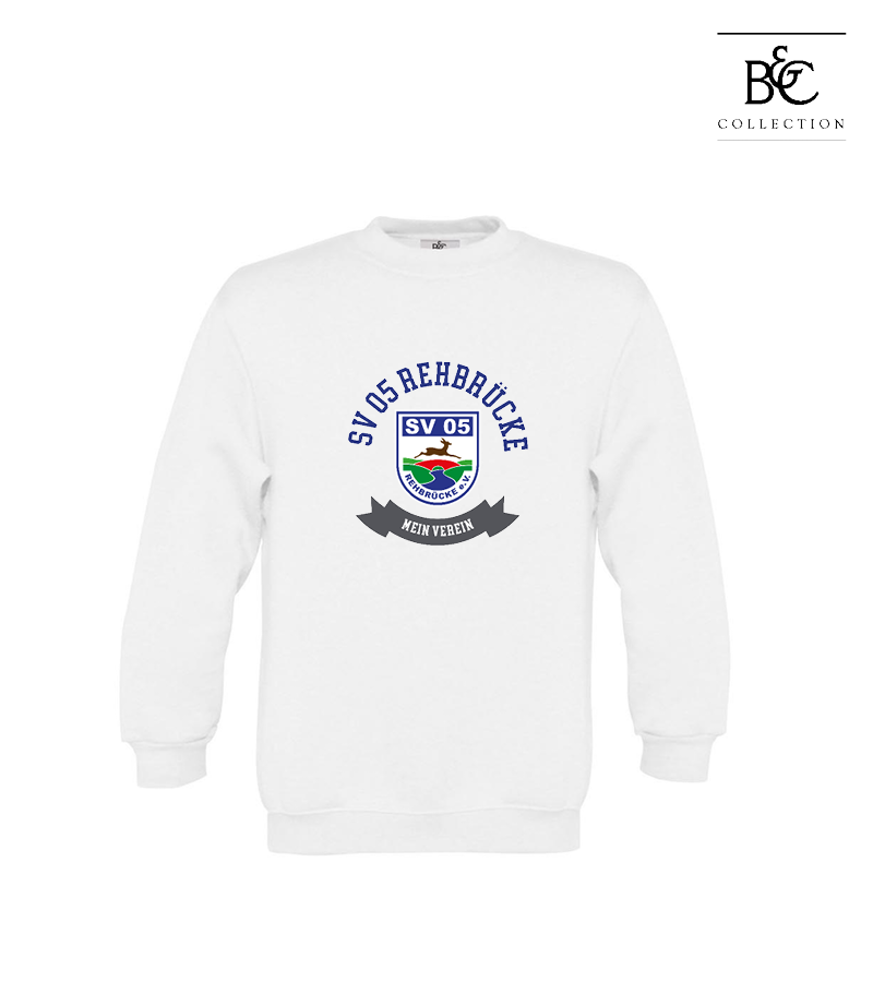 B&C Kinder Sweatshirt White "Bono"