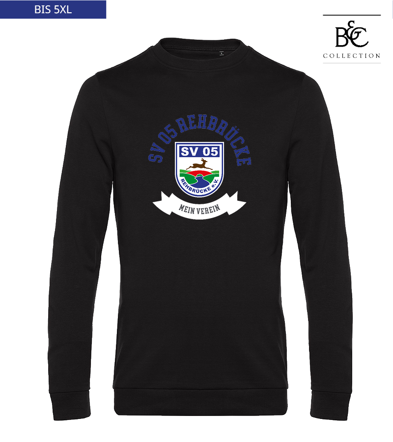 B&C Herren Sweatshirt Black Pure "Bono"
