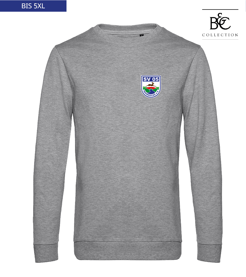 B&C Herren Sweatshirt Heather Grey "Anton"