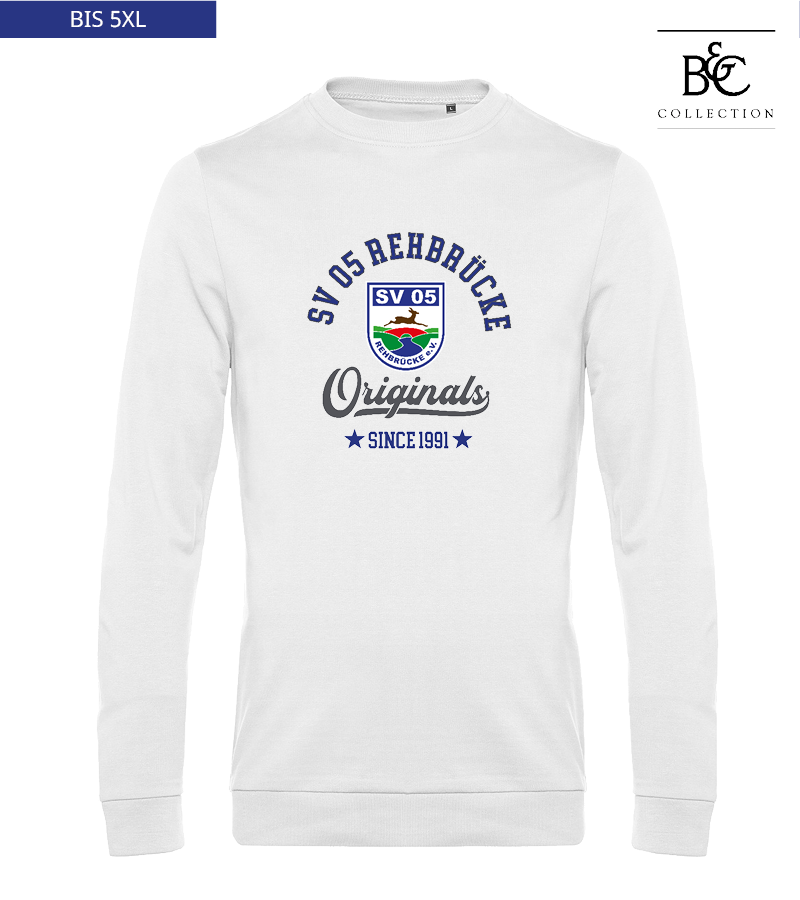 B&C Herren Sweatshirt White "Jacob"