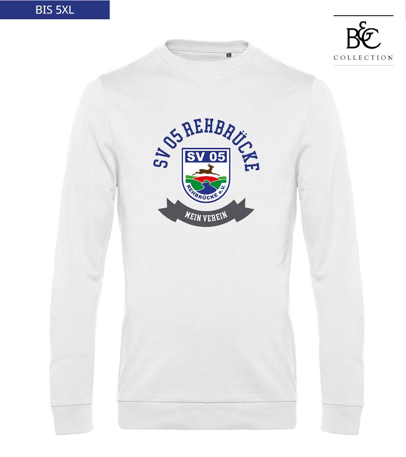 B&C Herren Sweatshirt White "Bono"
