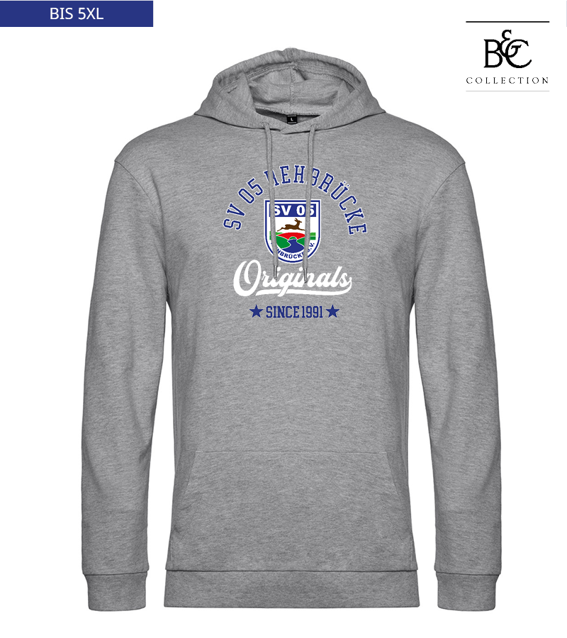 B&C Herren Hoodie Heather Grey "Jacob"