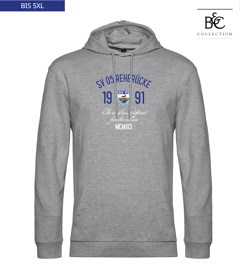 B&C Herren Hoodie Heather Grey "Isack"