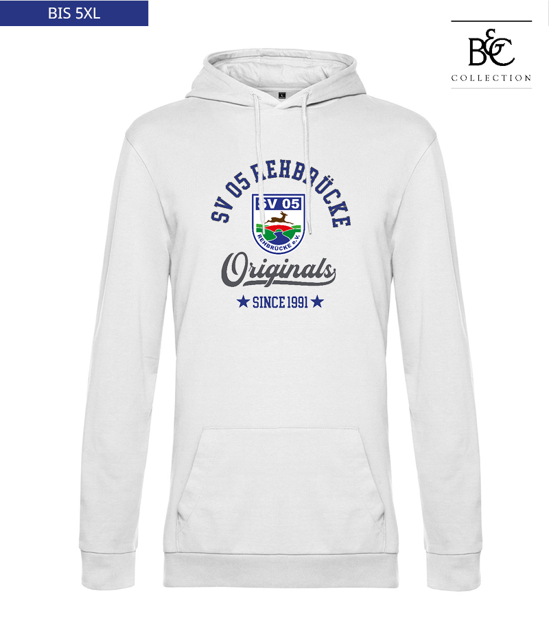 B&C Herren Hoodie White "Jacob"