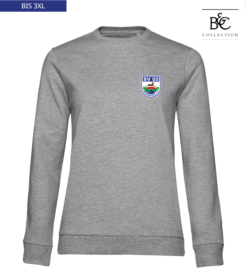 B&C Damen Sweatshirt Heather Grey "Anton"