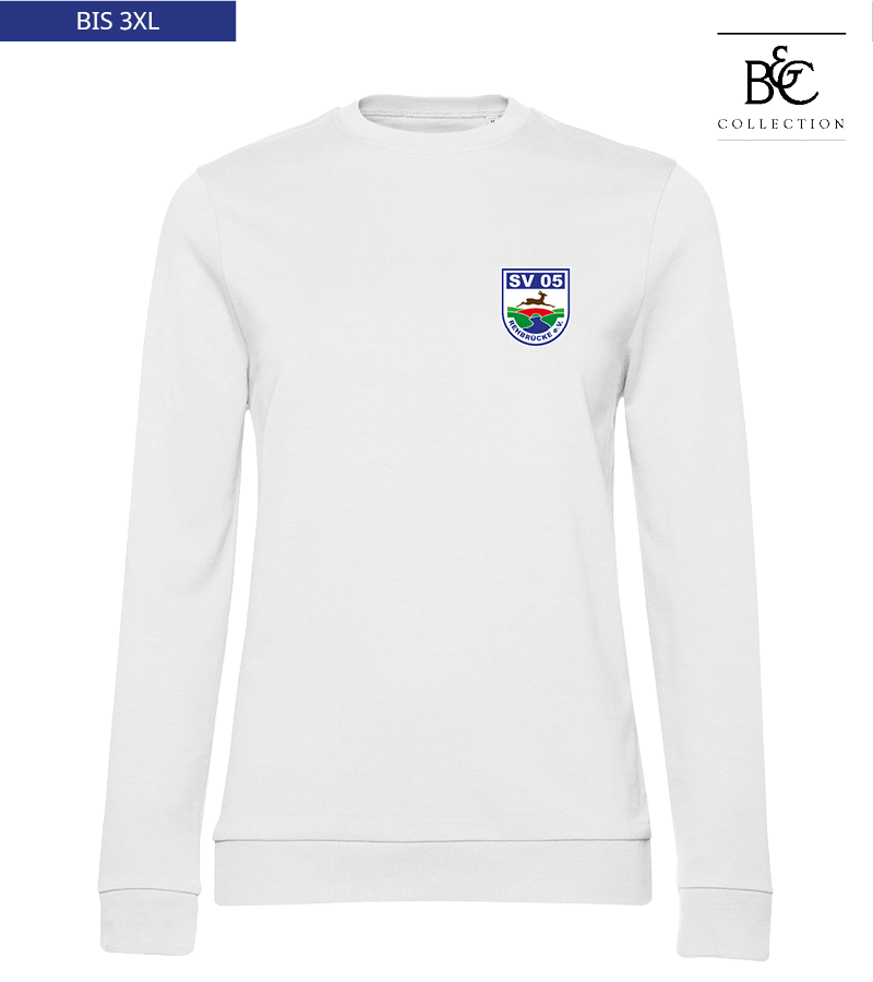 B&C Damen Sweatshirt White "Anton"