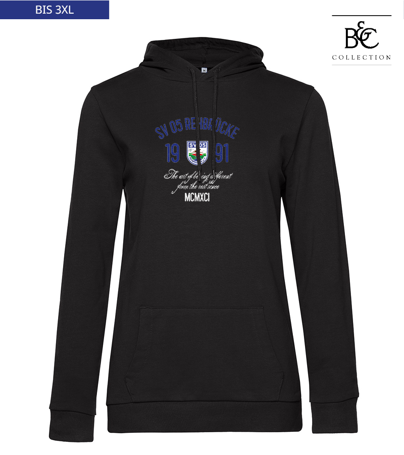 B&C Damen Hoodie Black Pure "Isack"