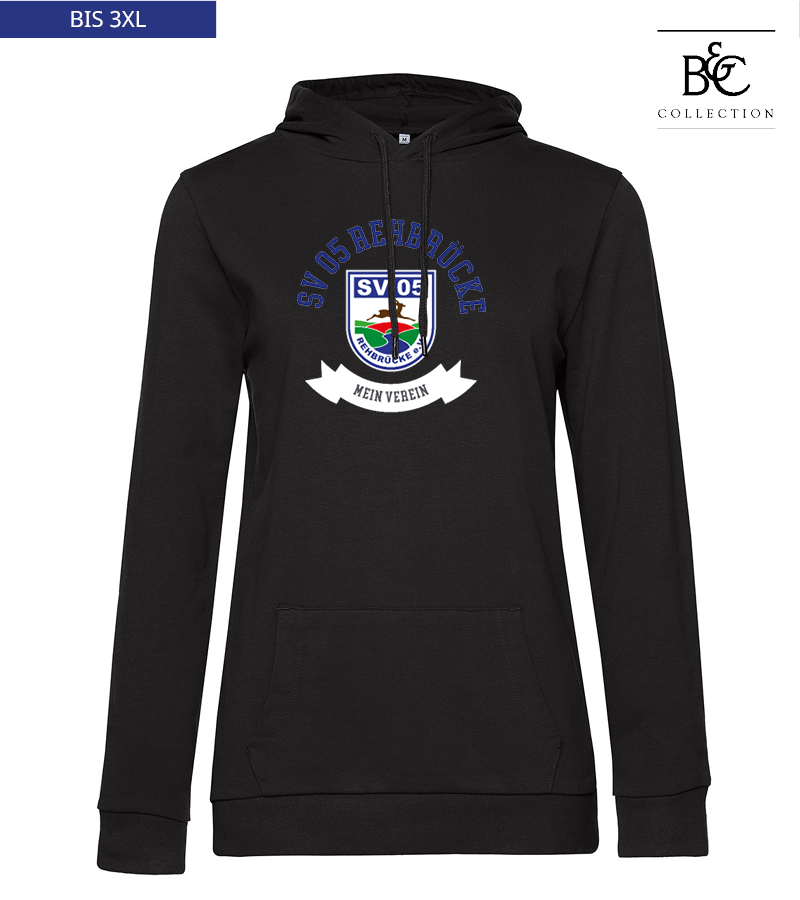 B&C Damen Hoodie Black Pure "Bono"