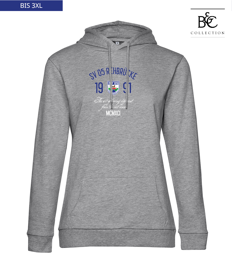 B&C Damen Hoodie Heather Grey "Isack"