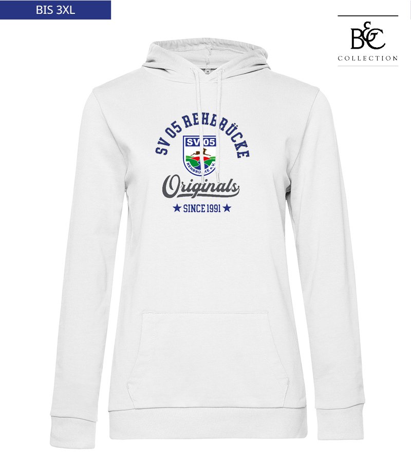 B&C Damen Hoodie White "Jacob"