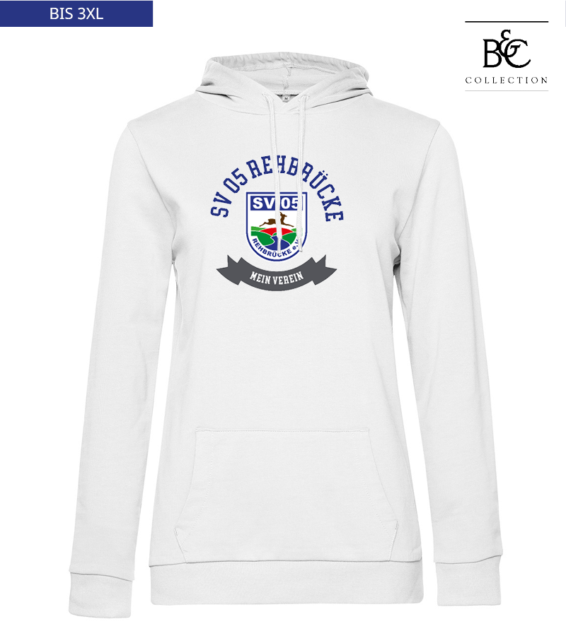 B&C Damen Hoodie White "Bono"