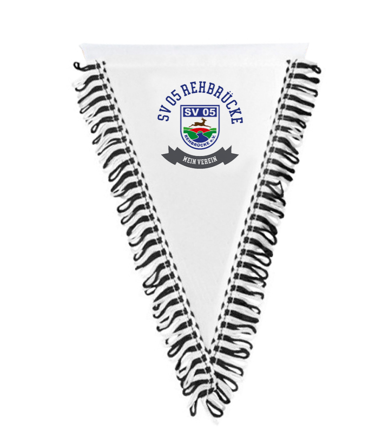 Wimpel dreieckig Black White "Bono"