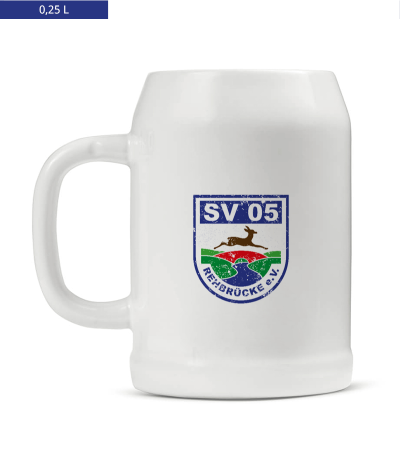 Bierkrug 0,25l White "Uwe" B