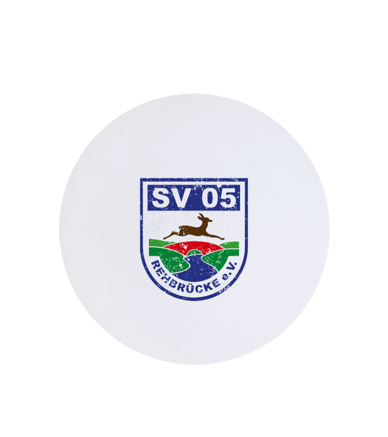 Textil Mousepad Rund White "Uwe"