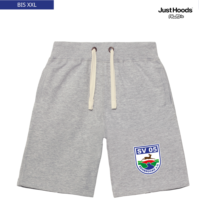Just Hoods Herren Shorts Heather Grey "Anton"
