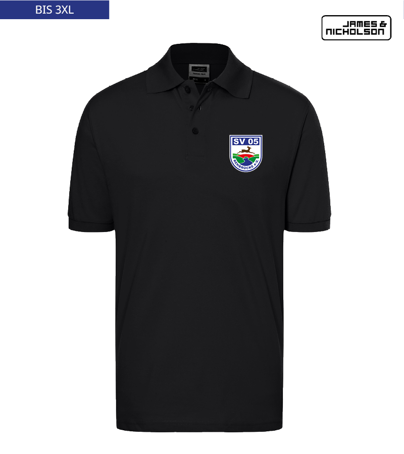 J+N Herren Polo-Shirt Black "Anton"