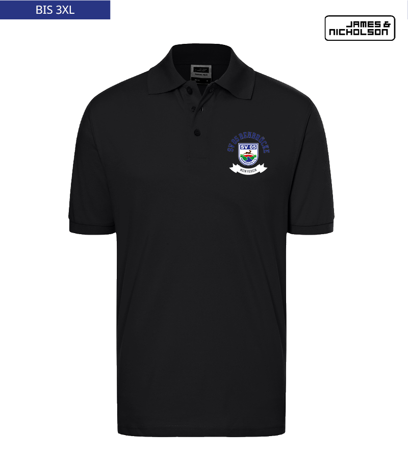 J+N Herren Polo-Shirt Black "Bono"