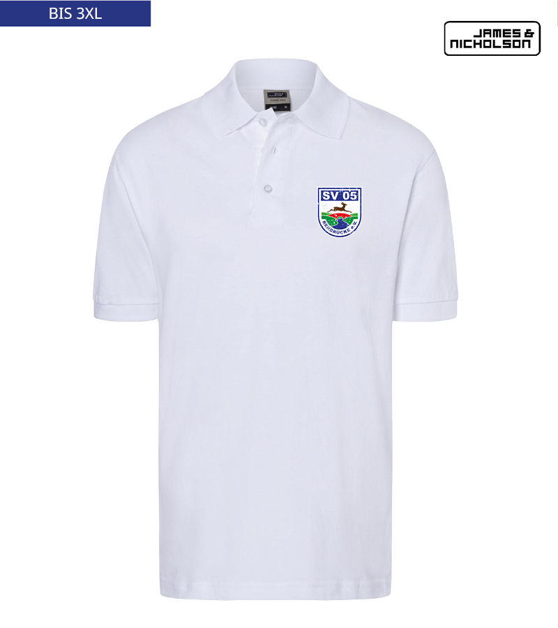 J+N Herren Polo-Shirt White "Uwe"