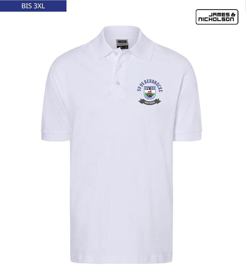 J+N Herren Polo-Shirt White "Bono"