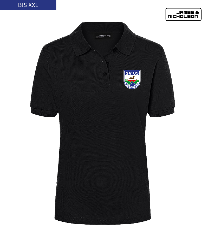 J+N Damen Polo-Shirt Black "Anton"