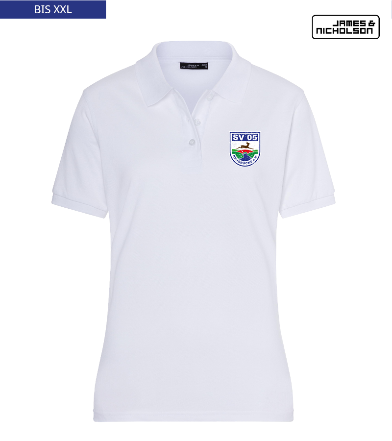 J+N Damen Polo-Shirt White "Uwe"
