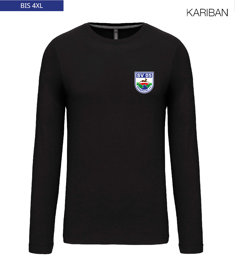 Kariban Herren Langarmshirt Black "Anton"