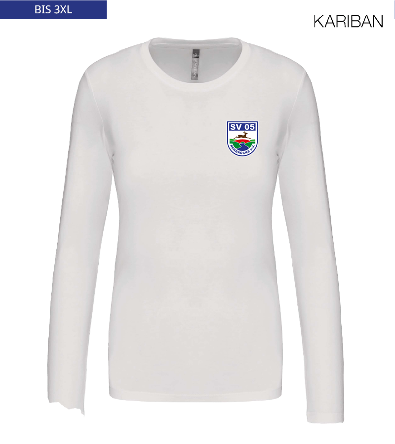 Kariban Damen Langarmshirt White "Anton"
