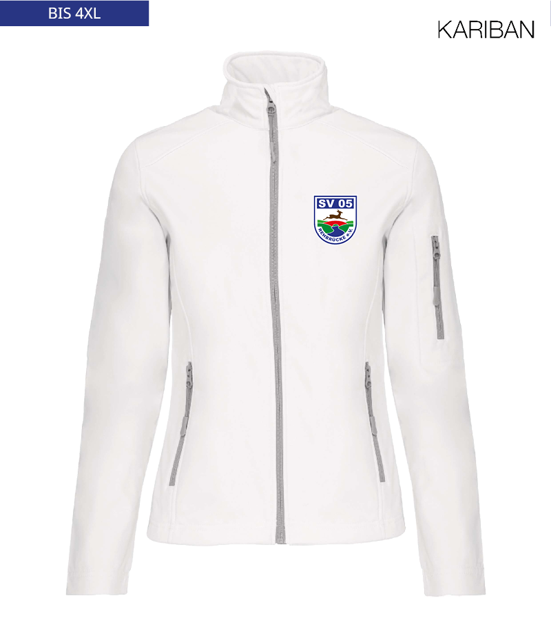 Kariban Damen Softshelljacke White "Anton"
