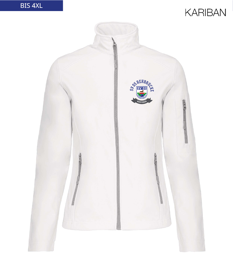 Kariban Damen Softshelljacke White "Bono"