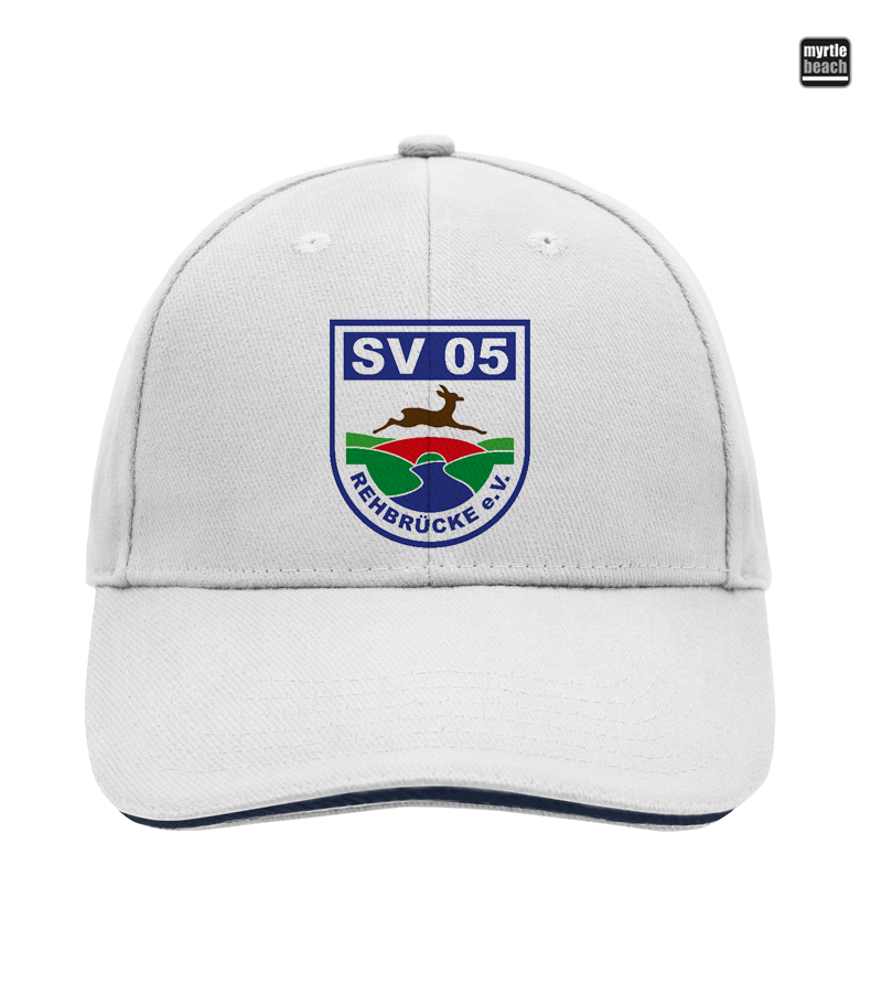 Myrtle Beach Unisex 6 Panel Sandwich Cap White "Anton"