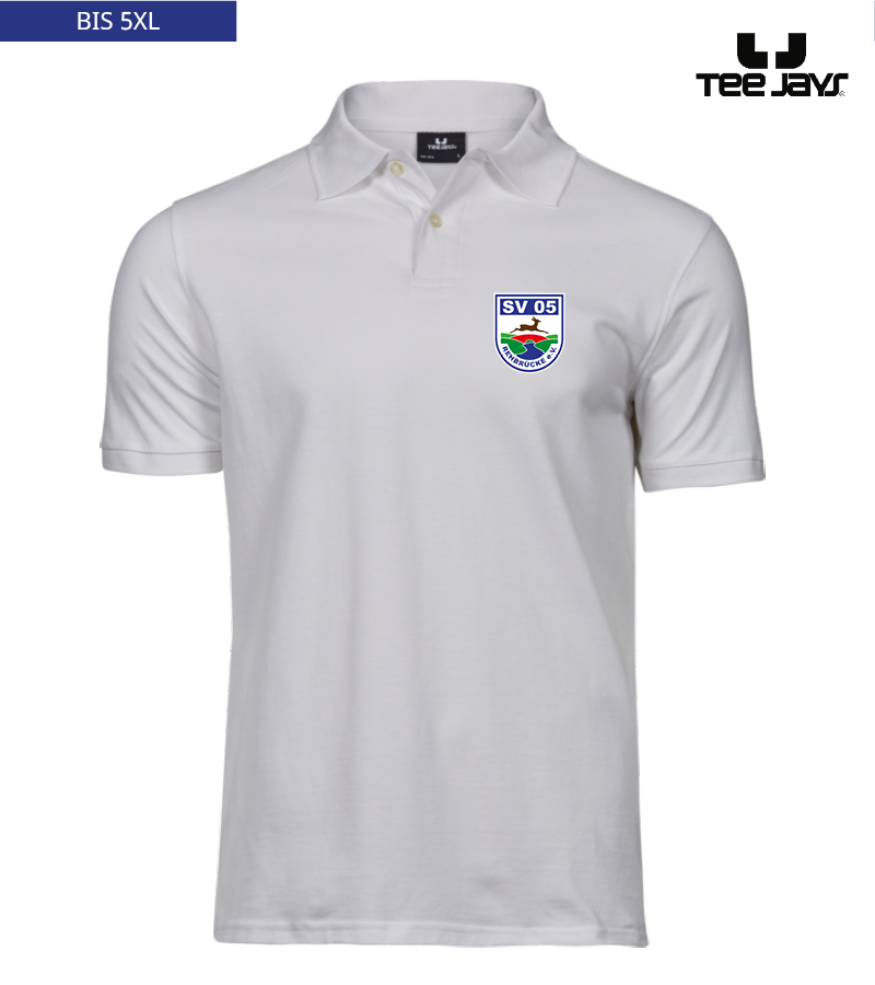 Tee Jays Herren Heavy Polo-Shirt White "Anton"