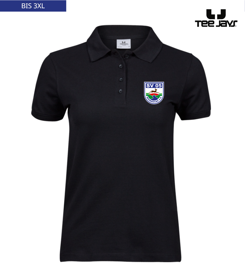 Tee Jays Damen Heavy Polo-Shirt Black "Anton"